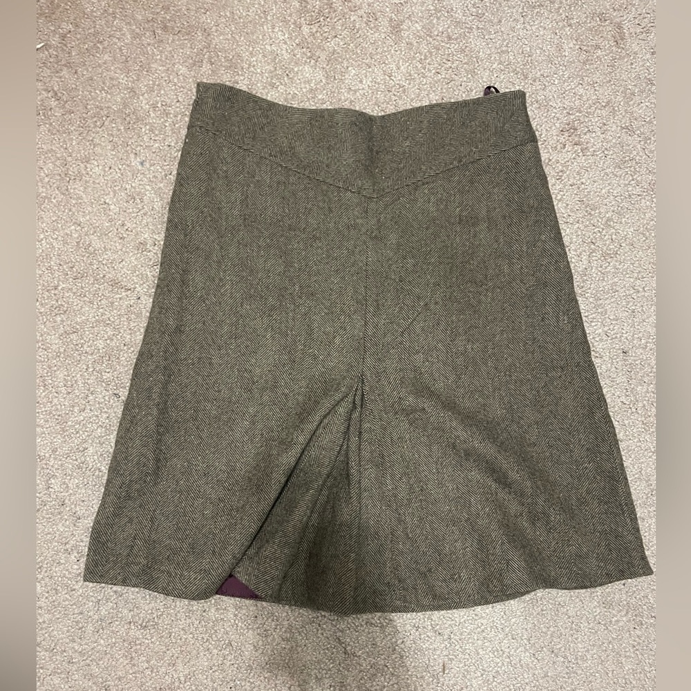 GAP Brown Wool & Polyester knee length Skirt size 8